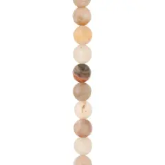 Neutral Mix Agate Round Beads, 8mm by Bead Landing&trade;