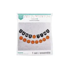 5ft. Orange & White Game Time Basketball Banner Set by Celebrate It&trade;