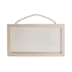 14" Unfinished Plaque with Beaded Hanger by Make Market&reg;