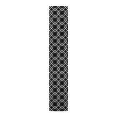Diamond Lines Indoor/Outdoor Table Runner Black