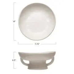 Hello Honey&reg; 8" Wide White Stoneware Bowl