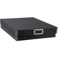 JAM Paper Black Kraft File Box