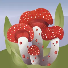 4" x 4" Mushrooms Canvas Painting Kit by Craft Smith&reg;