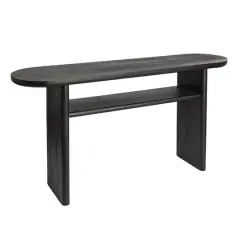 Hello Honey&reg; Black Sturdy Fir Wood Console Table