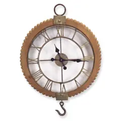 Open Wall Clock with Hook