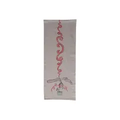 Hello Honey&reg; 72" Multicolor Cotton Chambray Printed Table Runner with Carousel Horse & Ribbon Design