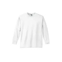 District&reg; Perfect Weight&reg; Adult Long Sleeve T-Shirt Bright White
