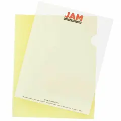 JAM Paper 9" x 11.5" Plastic Sleeves, 12ct. Yellow
