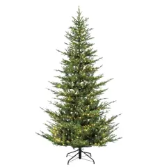 7.5ft. Pre-Lit Natural Fir Artificial Christmas Tree, Clear Lights