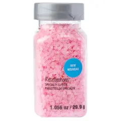 Glow-in-the-Dark Hexagon Specialty Glitter by Recollections&trade; Pink