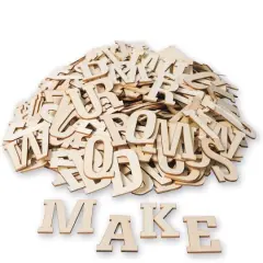 S&S&reg; Worldwide 3" Wood Craft Letters, 300ct.