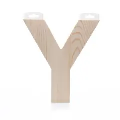 Hampton Art&trade; 8" Chunky Wood Letter Y