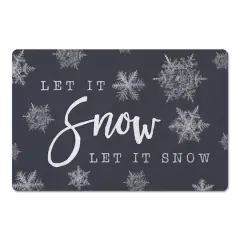 Let It Snow 27x18 Floor Mat