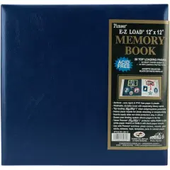 Pioneer&reg; Leatherette Post Bound Album, 12" x 12" Navy