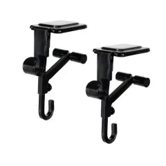 Black Mantel Garland & Christmas Stocking Holder, 2ct.