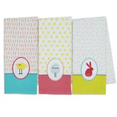 DII&reg; Hoppity Easter Dishtowels, 3ct.