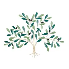 40" Green Metal Coastal Wall D&eacute;cor