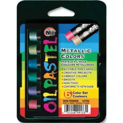 Yasutomo&reg; Niji&reg; Metallic Oil Pastel Set