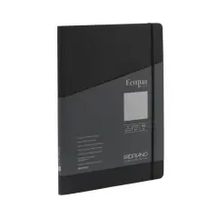 Fabriano&reg; Ecoqua Plus Dotted A4 Hidden Spiral-Bound Notebook Black