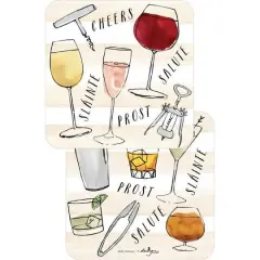 JAM Paper 4" Wine Cheer Coasters, 60ct.