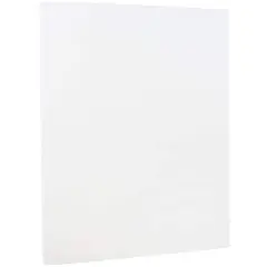 JAM Paper Strathmore Bright White 8.5" x 11" Cardstock, 50 Sheets