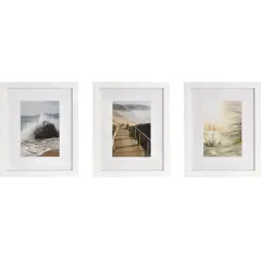3 Pack Gallery&trade; White Frame with Mat by Studio D&eacute;cor&reg;