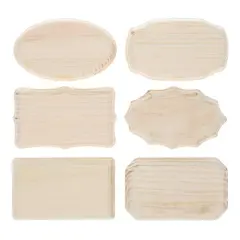 Good Wood by Leisure Arts 3" x 5" Mixed Wood Plaques, 72ct.