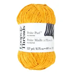 Petite Purl&trade; Yarn by Loops & Threads&reg; Mineral Yellow