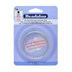 Beadalon&reg; 16 Gauge Round 316L Stainless Steel Wrapping Wire