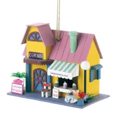 8'' Cute Cupcake Bakery Birdhouse