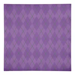 Simple Purple Argyle Mardi Gras Napkin
