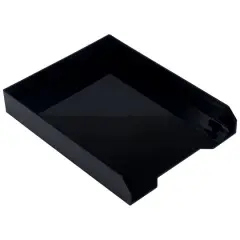 JAM Paper Stackable Desktop Paper Tray Black