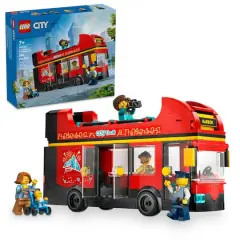 LEGO&reg; City Red Double-Decker Sightseeing Bus Toy 60407