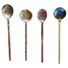 Hello Honey&reg; Burnt Hand Forged Copper Spoons, 4ct.