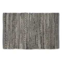DII&reg; Multi Gray Rag Rug, 20" x 31.5"