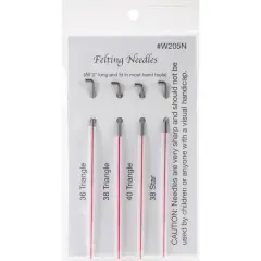Wistyria Editions Triangle & Star Felting Needles, 4ct.