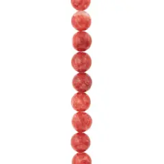 Red Round Stone Beads, 10mm by Bead Landing&trade;