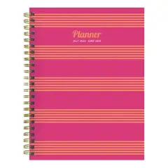 TF Publishing 2024 - 2025 Cabana Stripe Medium Spiral Planner