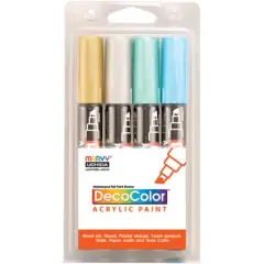Uchida DecoColor&trade; Metallic Acrylic Paint Marker Set