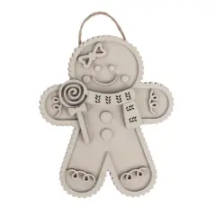 6" Gingerbread Plaque DIY Wood D&eacute;cor Kit by Make Market&reg;