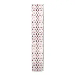 Anchors Indoor/Outdoor Table Runner Red on White