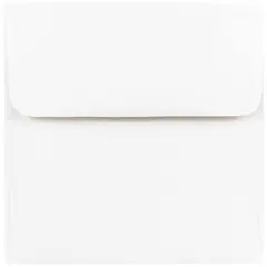 JAM Paper 4.5" White Square Invitation Envelopes