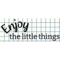 Leisure Arts&reg; Vinyl Enjoy the Little Things Black Wall Decal