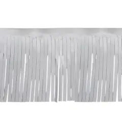 4" Faux Leather Fringe Trimby Celebrate It&reg; White