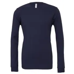 BELLA+CANVAS&reg; Long Sleeve Adult Unisex Jersey T-Shirt Navy