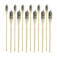 Sorbus 48" Matney Outdoor Bamboo Torches, 12ct.