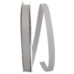 JAM Paper 5/8" Grosgrain Texture Ribbon Pewter