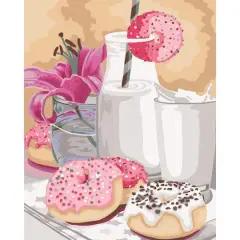 Crafting Spark Tasty Breakfast Painting by Numbers Kit