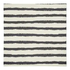 Stripes Cotton Twill Napkin Cream/Black