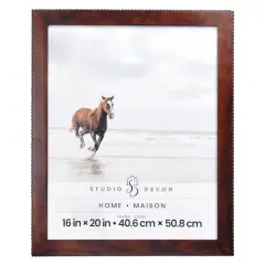 Home Brown with Beaded Edge Wood Wall Frame by Studio D&eacute;cor&reg;